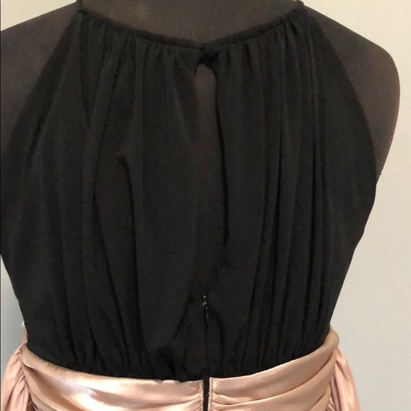 Jessica Black Dress with Champagne Sash - Picture 6 of 6